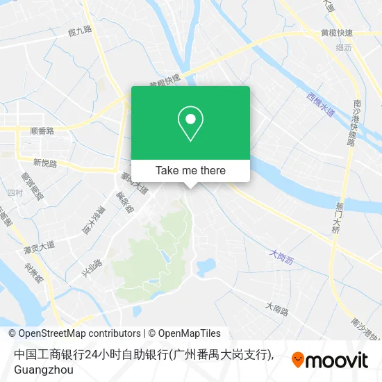 中国工商银行24小时自助银行(广州番禺大岗支行) map