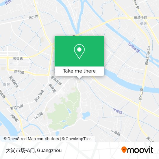 大岗市场-A门 map