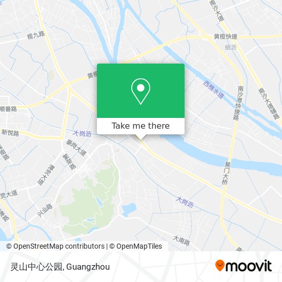 灵山中心公园 map