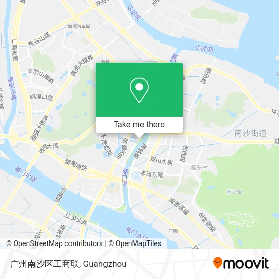 广州南沙区工商联 map