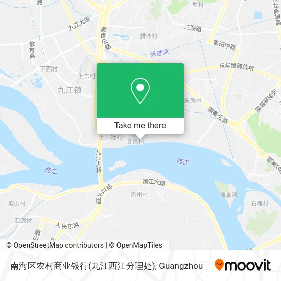 南海区农村商业银行(九江西江分理处) map