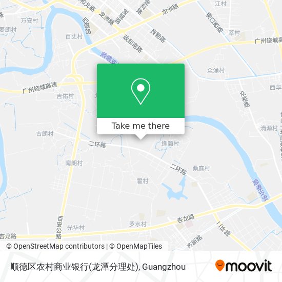 顺德区农村商业银行(龙潭分理处) map