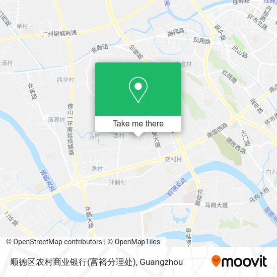 顺德区农村商业银行(富裕分理处) map