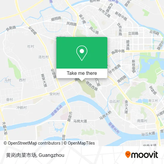 黄岗肉菜市场 map