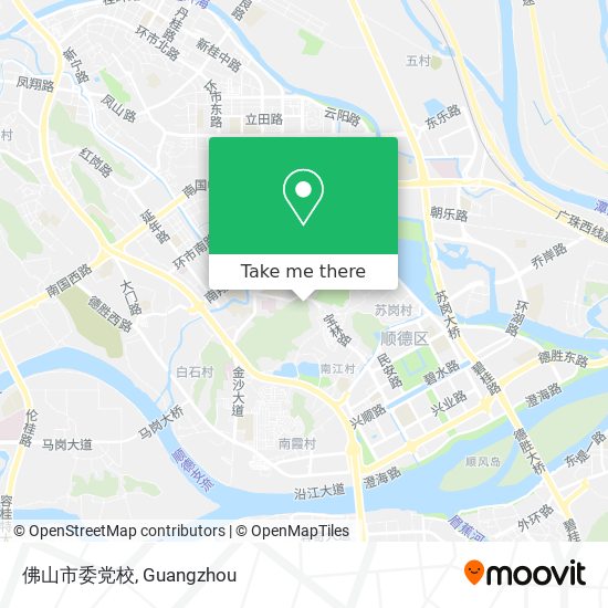 佛山市委党校 map