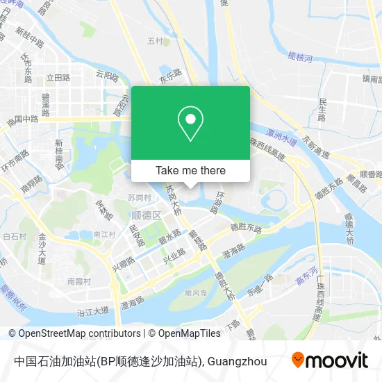 中国石油加油站(BP顺德逢沙加油站) map