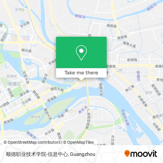 顺德职业技术学院-信息中心 map