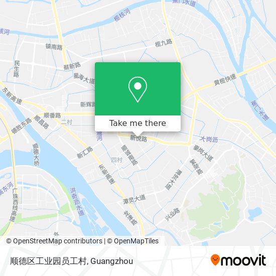 顺德区工业园员工村 map