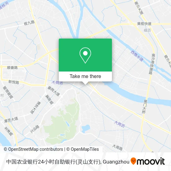 中国农业银行24小时自助银行(灵山支行) map