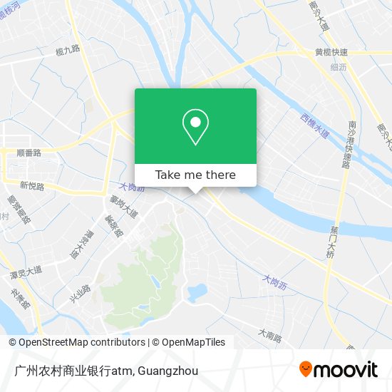 广州农村商业银行atm map
