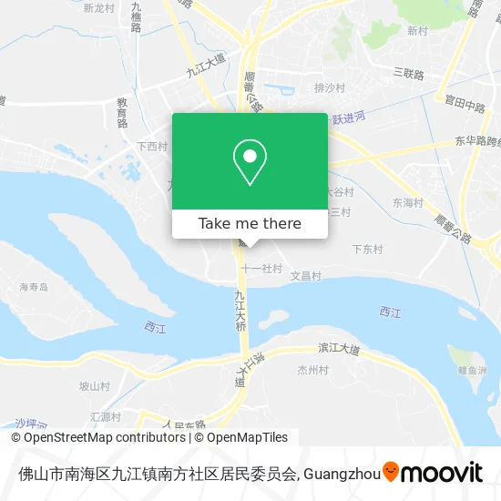 佛山市南海区九江镇南方社区居民委员会 map