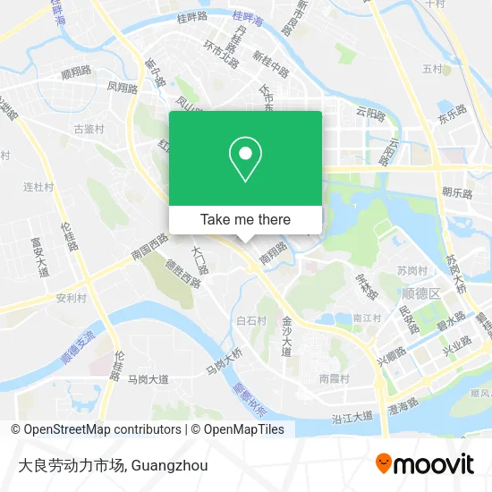 大良劳动力市场 map
