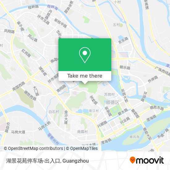 湖景花苑停车场-出入口 map