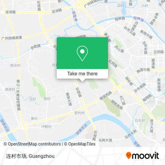 连村市场 map