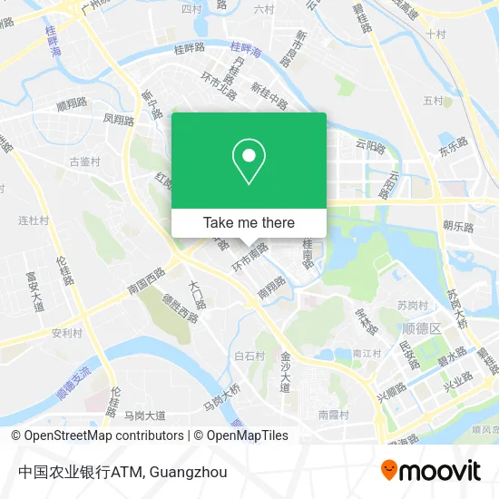 中国农业银行ATM map