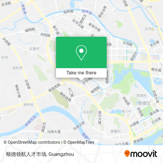 顺德领航人才市场 map