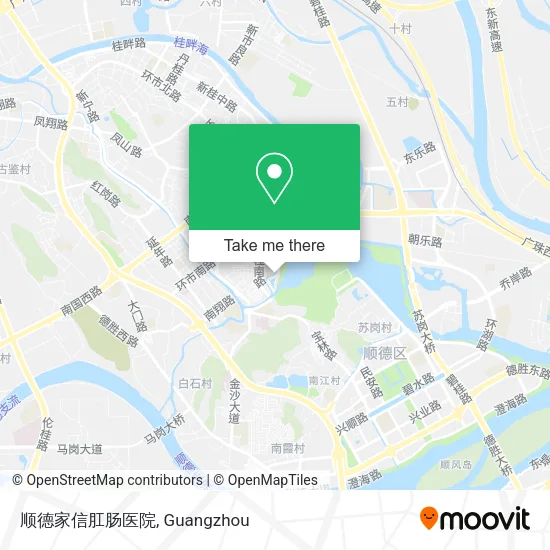 顺德家信肛肠医院 map