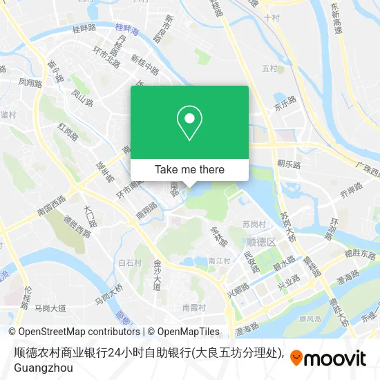 顺德农村商业银行24小时自助银行(大良五坊分理处) map