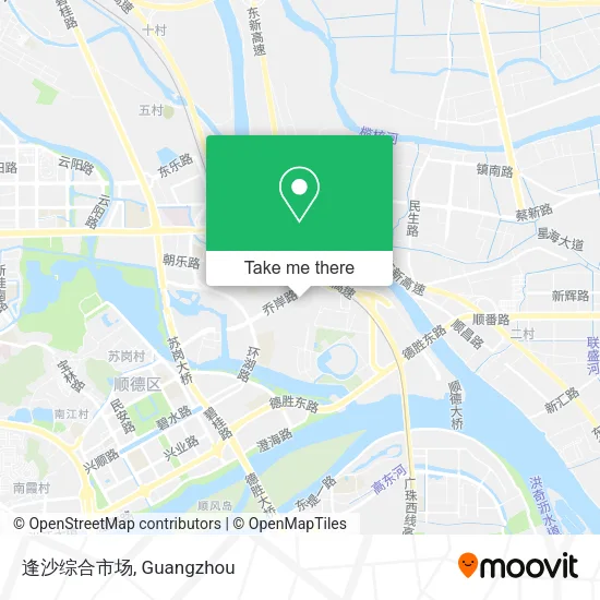 逢沙综合市场 map