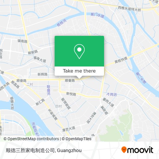 顺德三胜家电制造公司 map