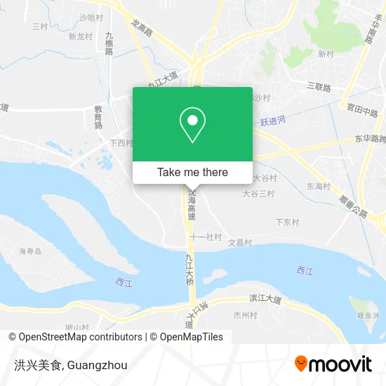 洪兴美食 map