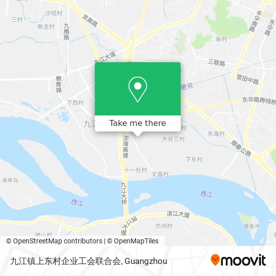 九江镇上东村企业工会联合会 map