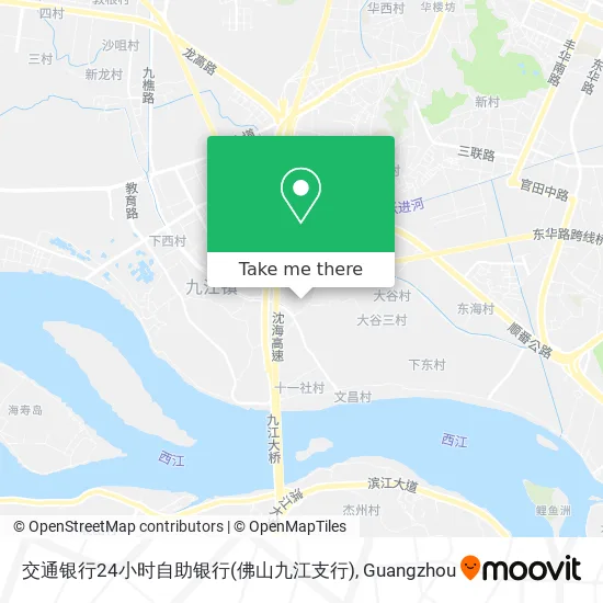 交通银行24小时自助银行(佛山九江支行) map