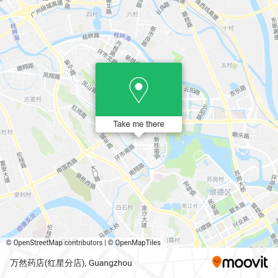 万然药店(红星分店) map
