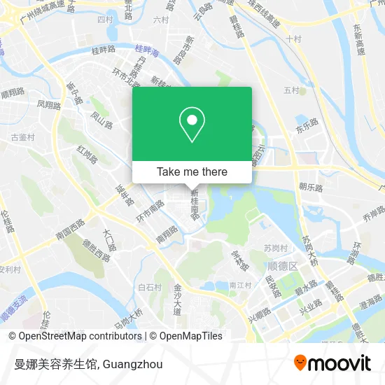 曼娜美容养生馆 map