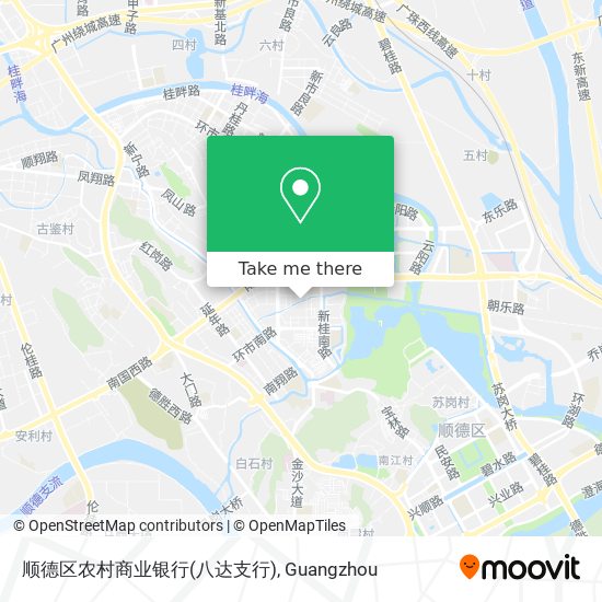 顺德区农村商业银行(八达支行) map