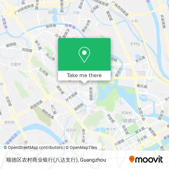 顺德区农村商业银行(八达支行) map
