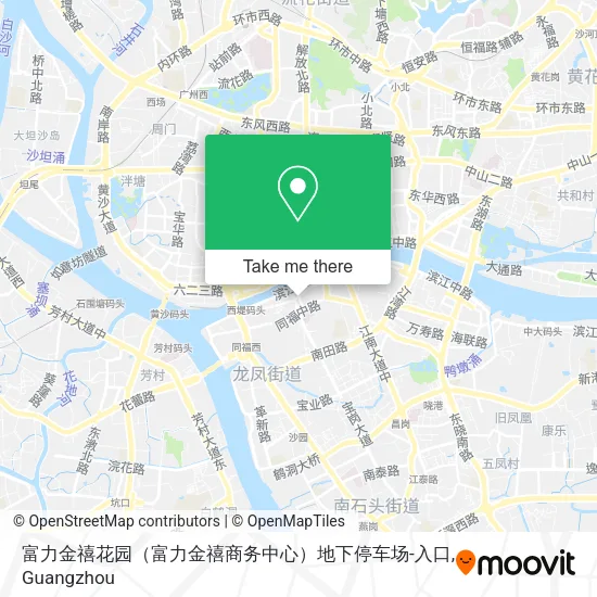 富力金禧花园（富力金禧商务中心）地下停车场-入口 map