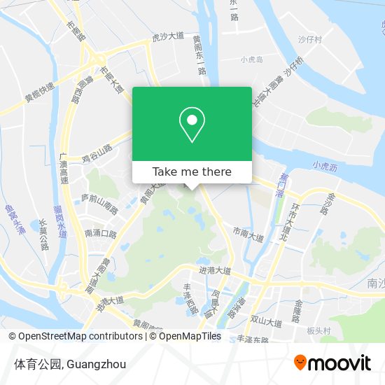 体育公园 map