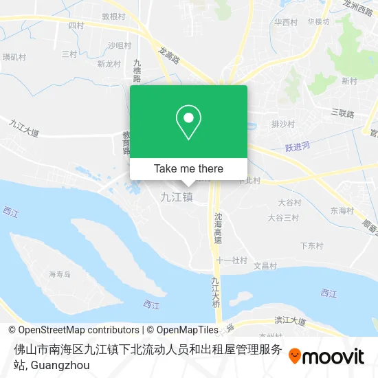 佛山市南海区九江镇下北流动人员和出租屋管理服务站 map