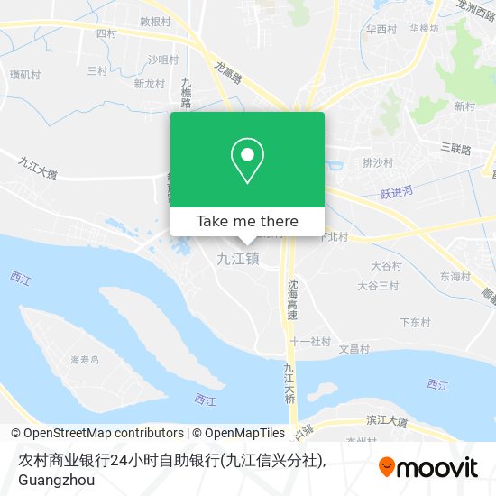 农村商业银行24小时自助银行(九江信兴分社) map