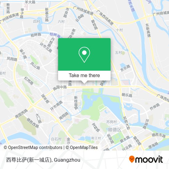西尊比萨(新一城店) map