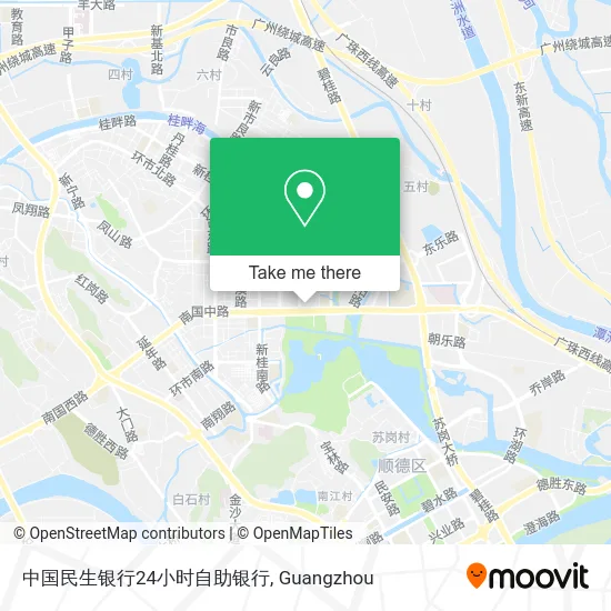 中国民生银行24小时自助银行 map