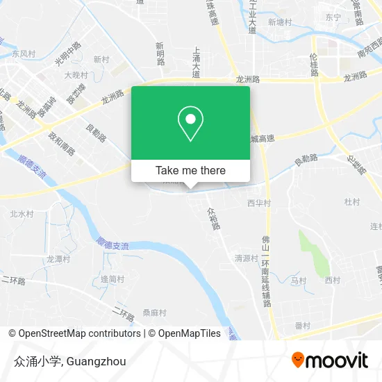 众涌小学 map