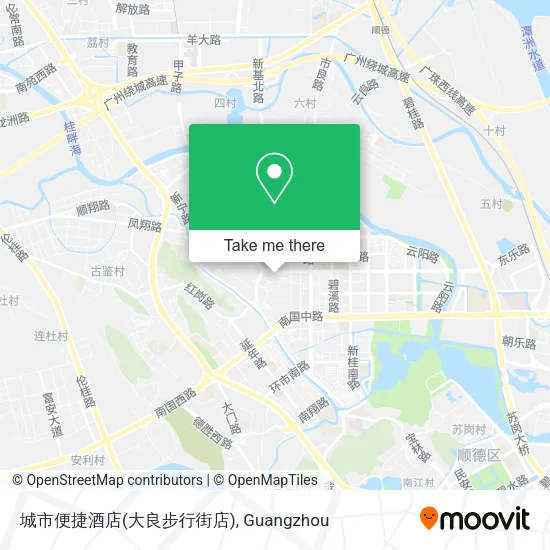 城市便捷酒店(大良步行街店) map