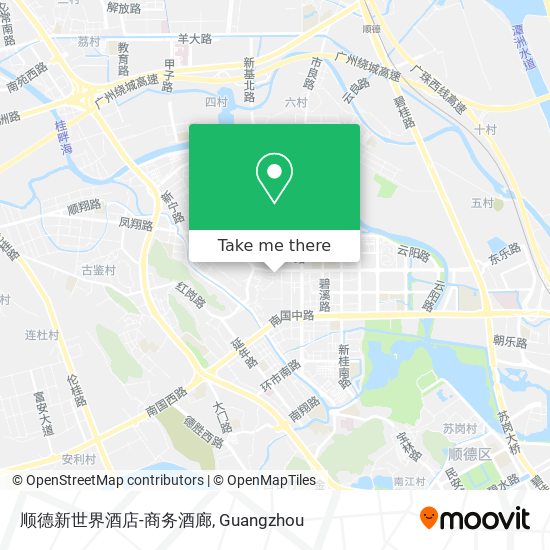 顺德新世界酒店-商务酒廊 map