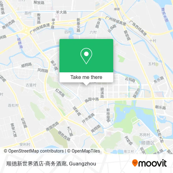 顺德新世界酒店-商务酒廊 map