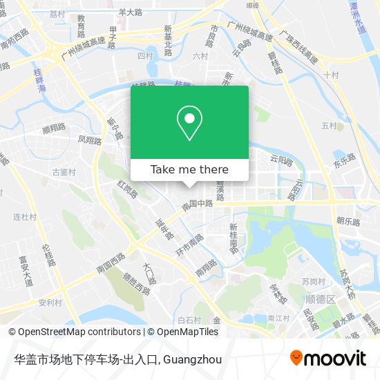 华盖市场地下停车场-出入口 map