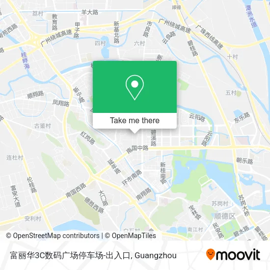 富丽华3C数码广场停车场-出入口 map