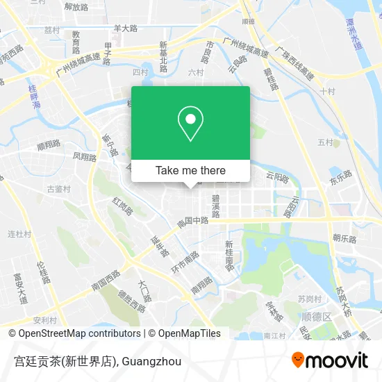 宫廷贡茶(新世界店) map