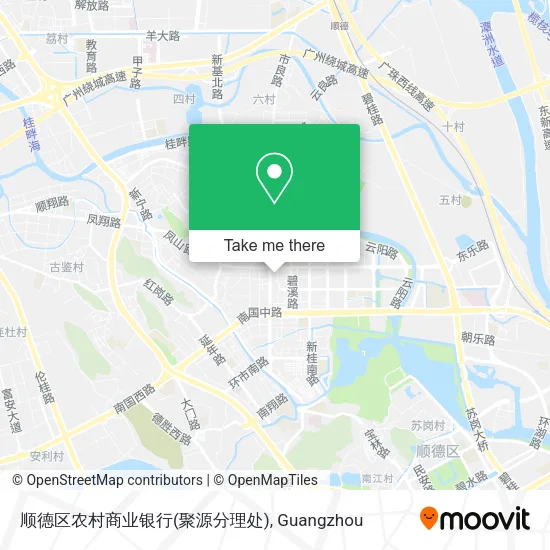 顺德区农村商业银行(聚源分理处) map
