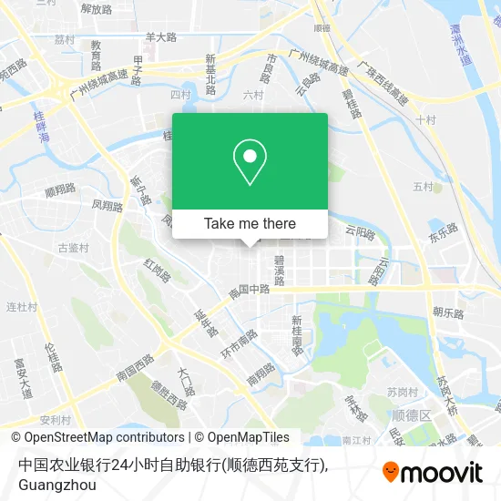中国农业银行24小时自助银行(顺德西苑支行) map