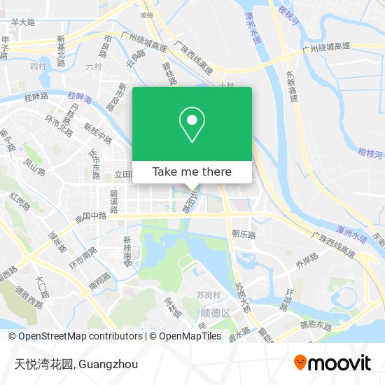 天悦湾花园 map