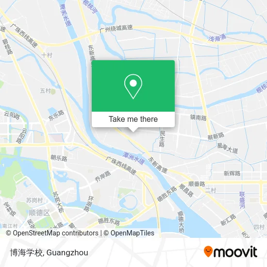 博海学校 map