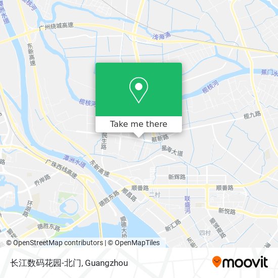长江数码花园-北门 map