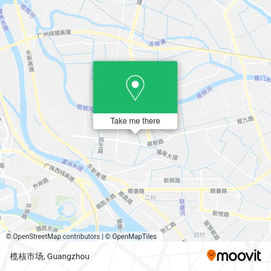 榄核市场 map